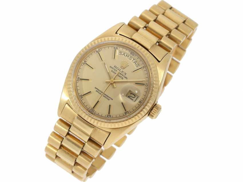 Wrist Watch High Quality German Rolex Day Date Ref In 1803 With Special Dial Built In 1971 With Original Box Warranty Booklet And Chronometer Certificate Buy At Online Auction At Veryimportantlot Com Auction Catalog