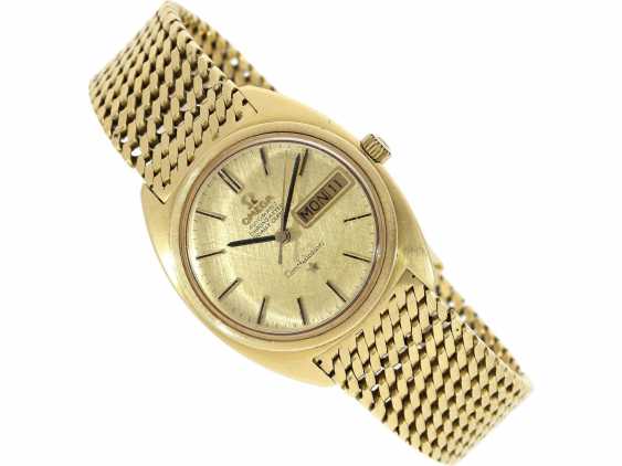 omega constellation automatic chronometer 18k gold mens watch