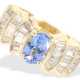 Ring: interessanter, sehr attraktiver Goldschmiede/Diamantring mit Tansanit und hochwertigem Diamantbesatz - Foto 1