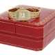 Armbanduhr: luxuriöse Cartier Damenuhr mit Box und Papieren, Cartier "Panthère Diamonds" in 18K Gold - photo 1