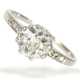 Ring: feiner und hochwertiger antiker Damenring mit großem Altschliff-Diamant, ca. 1,35ct - Foto 1