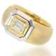 Ring: massiver und ehemals sehr teurer Diamant-Goldschmiedering, feiner Baguette-Diamant von 1,1ct, Handarbeit, 18K Gold - фото 1