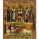 Die Heiligen Pferdepatrone Florus und Laurus mit dem Erzengel Michael und den beiden heiligen Tierpatronen Methodios und Blasios - фото 1