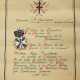 Frankreich: Orden des Lothringer-Kreuzes, Ritterdekoration, mit Urkunde. - фото 1
