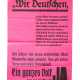 NSDAP: Wahlplakat "Wir Deutschen, ein ganzes Volk sagt am 29. August JA". - Foto 1