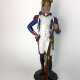 Große Porzellan-Figur: Französischer Grenadier der Alten Garde, sehr filigrane plastische Ausformung, farbig gefasst. - photo 1