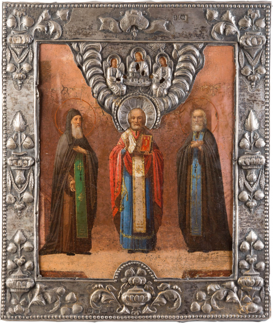 Святая 3 руках. Три святых. Три святителя икона. Старинные иконы 3 святых.