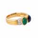 LAUDIER Ring mit 2 ovalen Cabochons, - photo 1