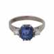 Ring mit blauem Saphir ca. 4 ct, - photo 1