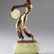 Bronze Figur "Tanzende mit Tamburin", - фото 1