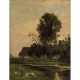 RÖTH, PHILIPP (1841-1921), "Flusspartie vor dem Dorfe" - Foto 1
