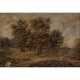 MALER/IN 19. Jahrhundert, "Landschaft mit Bäumen am Fluss", - Foto 1