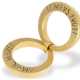 Ring: breiter, extrem schwerer und ausgefallener Designer-Goldschmiedering aus dem Hause Wempe "Amor Manet-Tempus Fugit" - photo 1