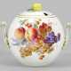 Große Deckelbowle mit Früchtedekor - Foto 1