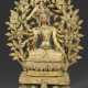 Tibeto-chinesische Figur des Bodhisattva Manjushri - photo 1