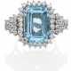 Diamant-Aquamarin-Ring - фото 1