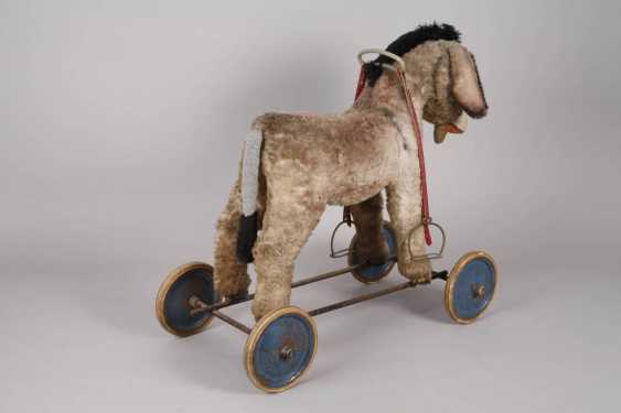 steiff donkey on wheels