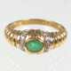 Brillant Smaragd Ring - Gelbgold 375 - photo 1