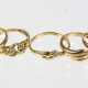 5 Gold Ringe mit Besatz - Gelbgold 333 - photo 1