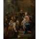 SÜDDEUTSCHER MALER 17./18. Jahrhundert, "Anbetung Christi durch die Heiligen drei Könige", - Foto 1