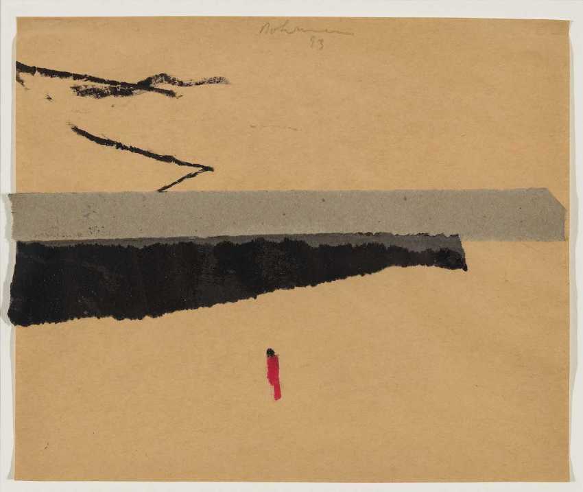 Friedliche Landschaft Zeitgenossische Kunst Malerei Stock Vektor