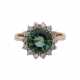 Ring mit feinem grünen Turmalin, rund fac., ca. 3,4 ct, - photo 1