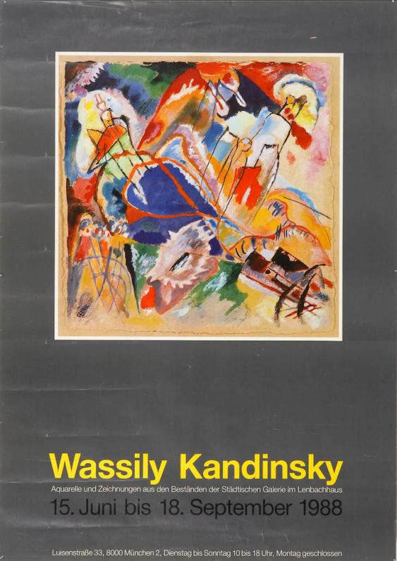 KANDINSKY, Wassily Ausstellungsplakat. — Katalog 94. Sommerauktion