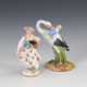 2 Miniaturfiguren: Storch und Schäferin - фото 1