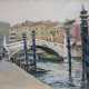 Gouache Roger Chapelet, Kanal in Venedig - photo 1