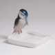 Jugendstil-Figur 'Eisvogel auf Schale' - Foto 1
