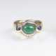 Smaragd-Saphir-Brillant-Ring - Foto 1