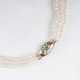 Mehrreihige Perlenkette mit Edelstein-Schließe - фото 1