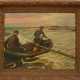 UNBEKANNTER KÜNSTLER,"Die Fischer", Öl auf Leinwand, gerahmt, 1. Viertel 20. Jahrhundert - Foto 1