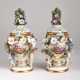 Paar kleiner Potpourri-Vasen mit Puttenpärchen - Foto 1