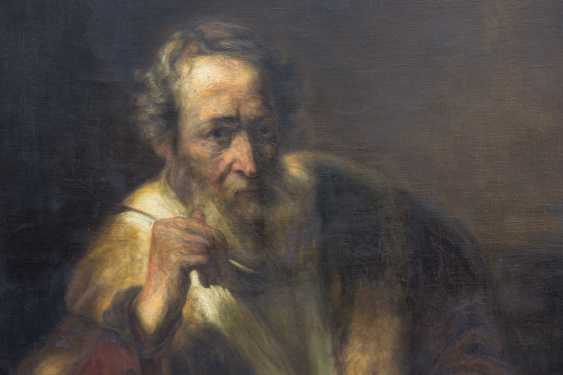 Rembrandt Van Rijn Replik Thomas Der Apostel Der Architekt Kopie Von 1917 Ol Auf Leinwand Gerahmt Und Datiert Online Bei Auktion Kaufen Auktionskatalog Beatles Auktion Vom 08 12 17 Foto Preis Von Auktionslos