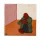 SCHIRMER, SABINE MARIA (südd. Künstlerin 20./21. Jahrhundert), "Sitzender Mann im Raum", - photo 1