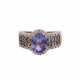 Ring mit oval fac. Tansanit, ca. 2,2 ct, - photo 1