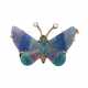 Brosche "Schmetterling" aus Opaltripletten-Mosaik, - photo 1