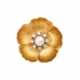 Blütenbrosche mit Perle und Brillanten - Foto 1