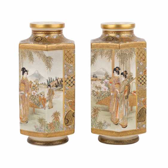 Pair Of Satsuma Vases Japan 19th Century Century Auction