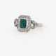Ring mit Smaragd und Diamanten - Foto 1