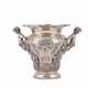 Изящная серебряная ваза/кашпо с литыми фигурами - фото 1