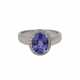 Ring mit Tansanit ca. 2 ct, - photo 1