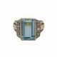 Ring mit Aquamarin ca. 5 ct., - photo 1