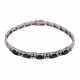 Armband mit 5 oval fac. Saphiren, zusammen ca. 3 ct und 24 Diamanten - photo 1