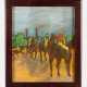 Artist 20.Century, horse riders, pastel on paper, framed, signed - photo 1