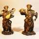 Two chinese Guards, Bronze cast partly gilded, Qing Dynasty - фото 1
