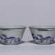 A pair of Ming Dynasty blue and white porcelain cups - Foto 1