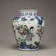 China 17th Century Colored Painting Character painting jar - photo 1