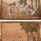 Two pieces China Qing Dynasty Character scene painting - photo 1